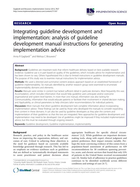 GUIDELINES ON THE IMPLEMENTATION OF INTEGRATING .
